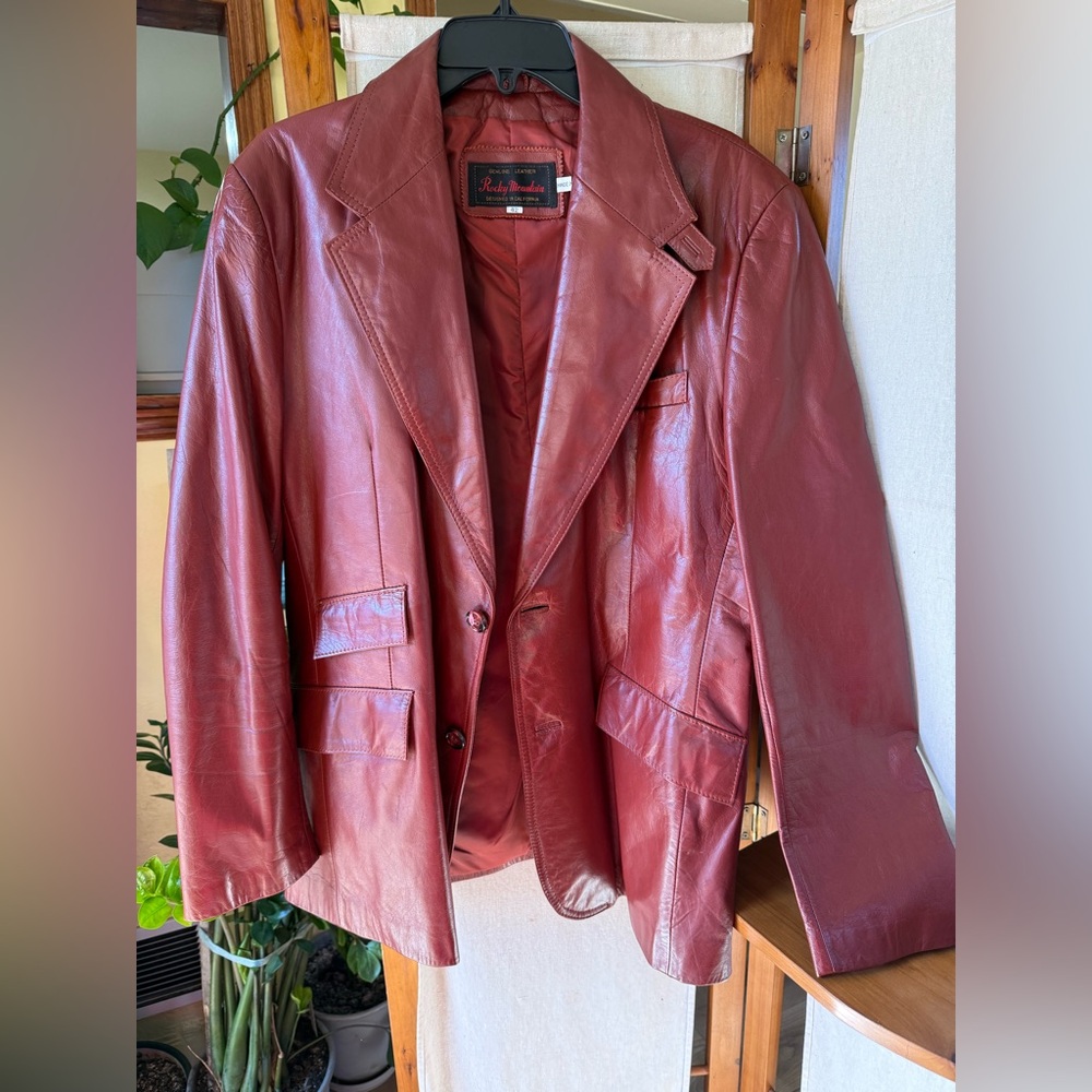 Rocky Mountain Vintage leather blazer